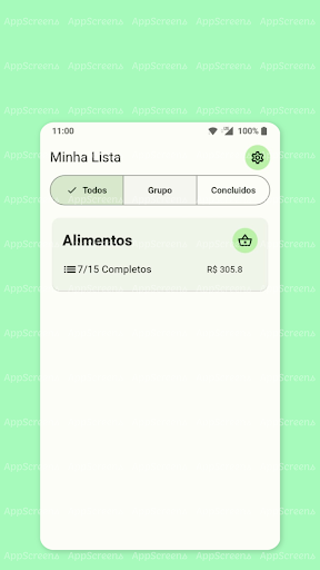 Android application Lista de Compras - CartCheck screenshort