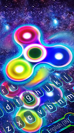 Android application Sky Fidget Spinner Keyboard Ba screenshort