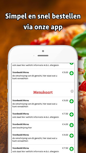 Android application Bistro 't Baeken screenshort
