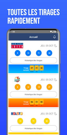Android application Boulpam: Lottery Result Tchala screenshort