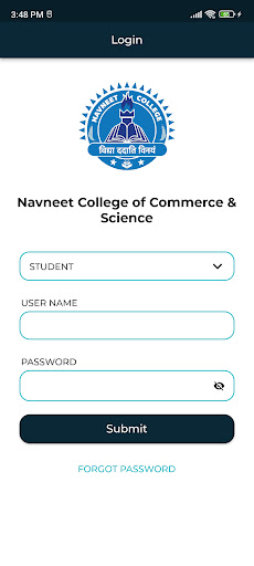 Android application Navneet College - ACADMIN screenshort