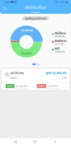 E-Pay Slip (สลิปเงินเดือน) Screenshot 1 - AppWisp.com