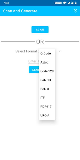 The Barcode App : Barcode Scan Screen 2