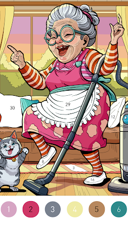 Game screenshot Granny Color By Number Game hack