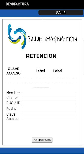 Android application DeskFactura screenshort