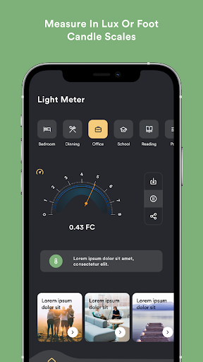 Android application LUX Meter - Light Meter screenshort