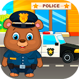 Kids policeman icon