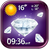 Diamonds Weather Clock Widget icon