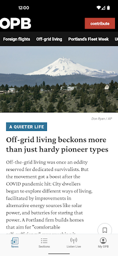 Android application OPB News screenshort