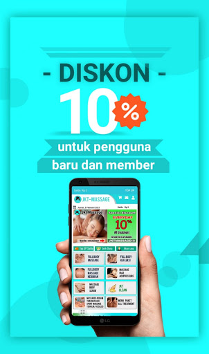 Android application Jkt massage - Layanan pijat & screenshort