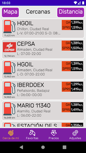 Vista previa de la aplicación