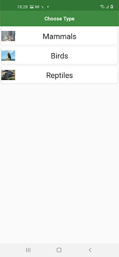 Android application WorldCritters screenshort