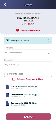 Android application PagCorp screenshort