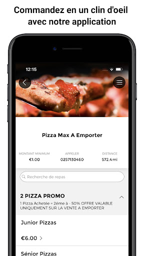 Android application Pizza Max Les Andelys screenshort