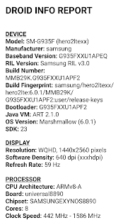 Droid Hardware Info