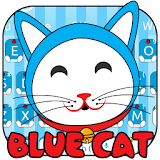 Blue Cute Kitty Keyboard Theme icon