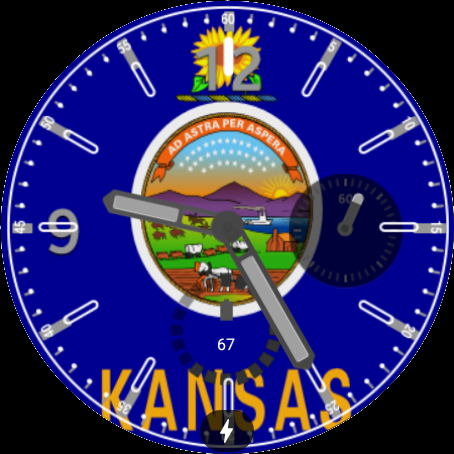 Android application Kansas Flag Watchface screenshort