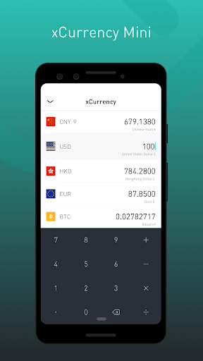 Android application xCurrency mini screenshort
