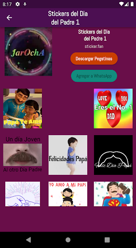 Fathers Day Stickers.