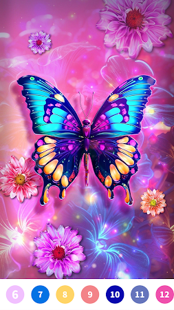 Game screenshot Butterfly Paint by Number Game mod apk