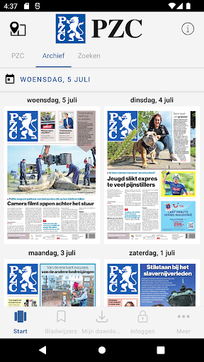 PZC - Digitale krant Screen 2