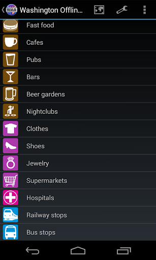 Washington City Map Lite Screen 3