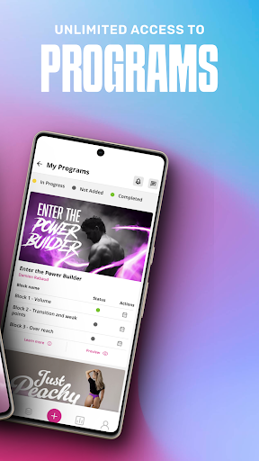 Strength Block Training App Screen 2