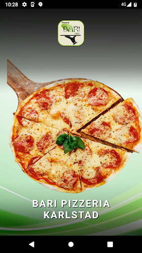 Android application Bari pizzeria Karlsatd screenshort