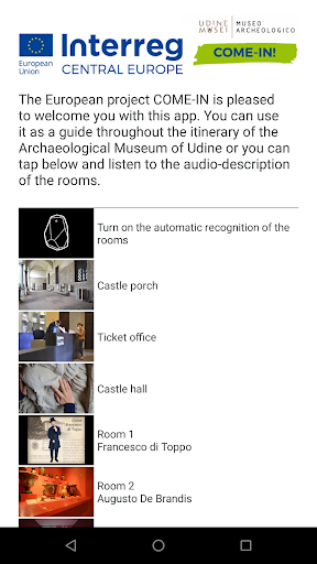 Android application Audio Guide screenshort