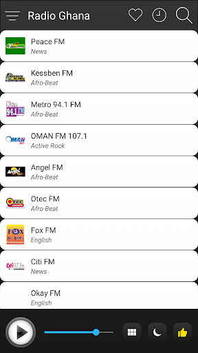 Ghana Radio FM AM Music Screen 3