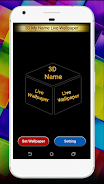 3D My Name Live Wallpaper Screenshot