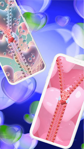 Android application Heart Zipper Lock Screen screenshort