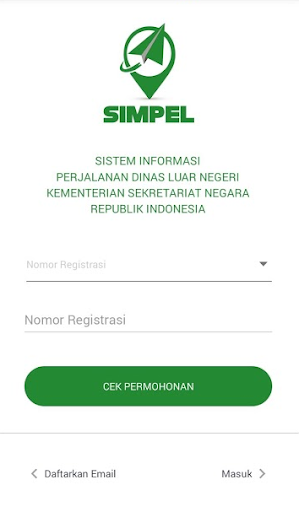 Android application SIMPEL MOBILE screenshort