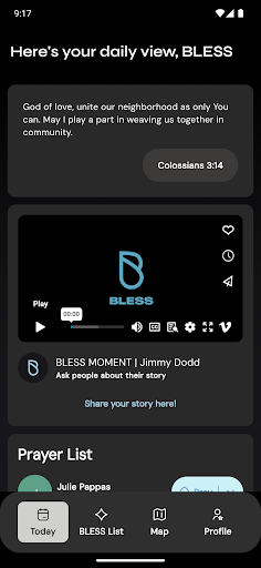 BLESS App: Bless Your Neighbor Screen 2