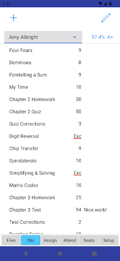 Gradekeeper Screen 2
