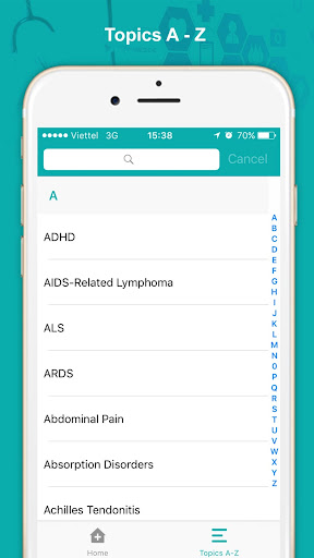 Health infomation - specialtie Screen 2