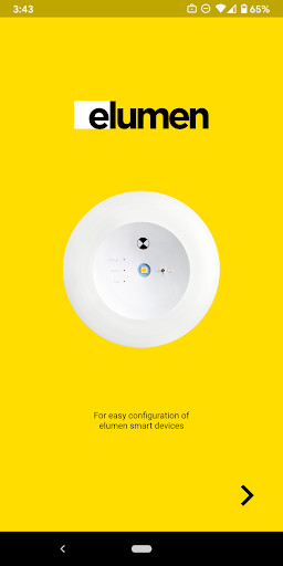 Android application elumen - smart lighting screenshort