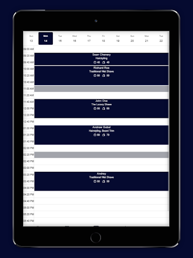 Screenshot of Barberly Business