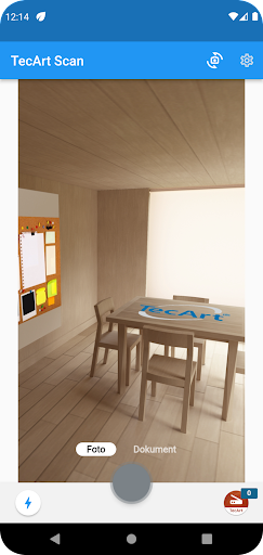 TecArt Scan App Screen 2