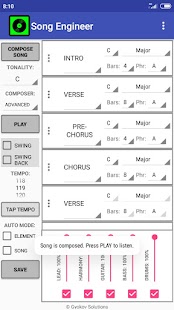 Song Engineer Bildschirmfoto