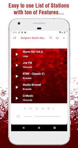 Belgium Radio Stations Screen 2
