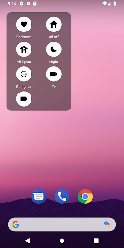 Android application Scenes from Edge/Widget screenshort