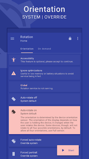 Rotation | Orientation Manager - Tools - apps