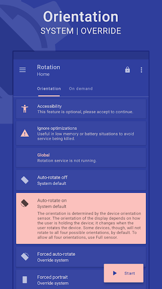 Rotation - Orientation Manager 28.0.1 APK + Mod (Unlimited money) untuk android