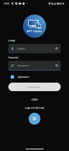 Android application RFT choice screenshort