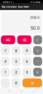 Big Calculator: Easy Math