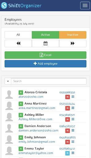 ShiftOrganizer Screen 3