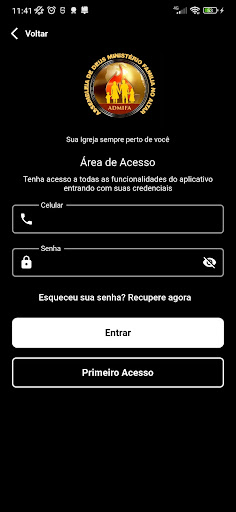 Android application ADMIFA CHURCH screenshort