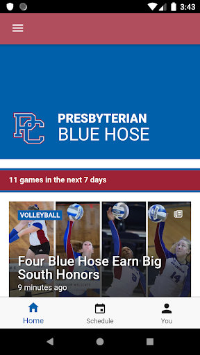 Android application Presbyterian Athletics screenshort