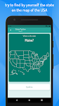 screenshot of Quiz USA - States and Cities